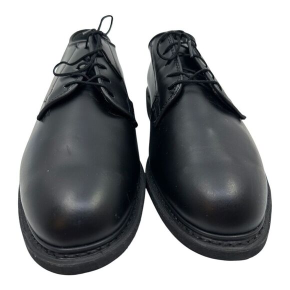 Bates Men's Oxford Dress‎ Shoes Size 12 Black Leather Vibram Sole New Old Stock - Picture 11 of 13